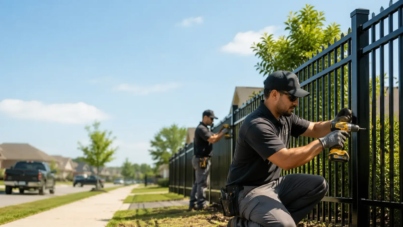 Metal Fence Installation in Germantown, IL